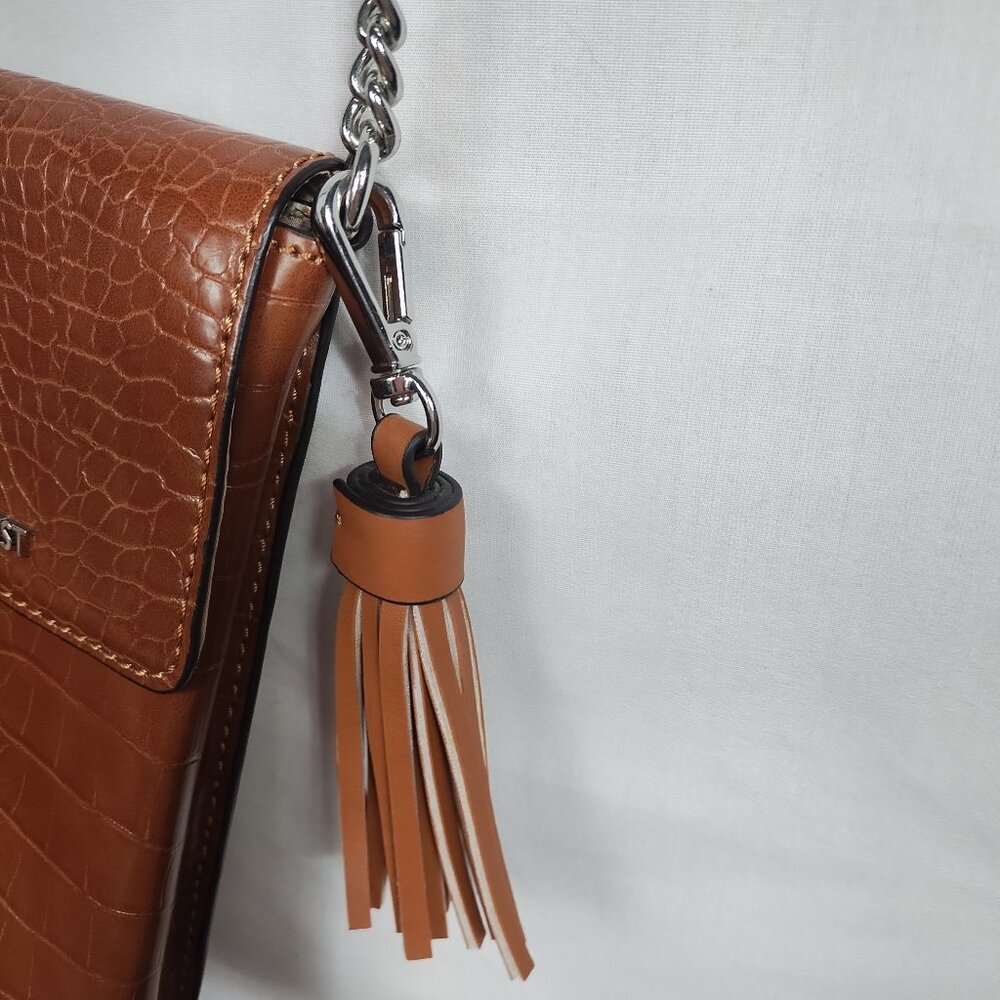 Nine West Women’s Chic Brown Crossbody Bag with Tassel - Picture 5 of 11